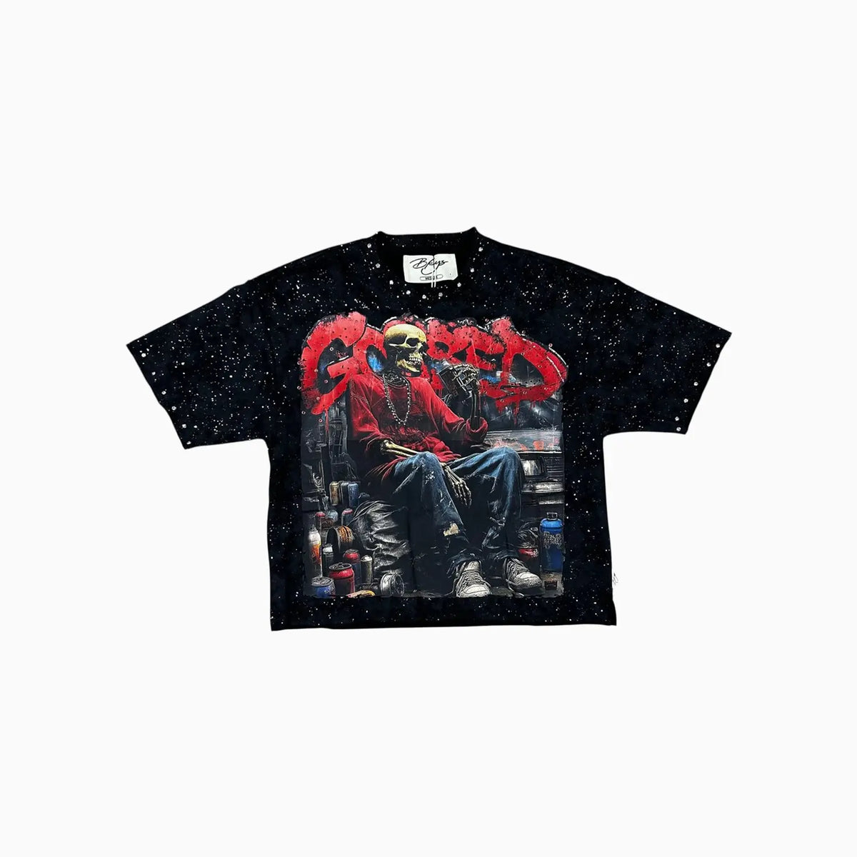 Kid's Gassed F Terry Cropped T-Shirt
