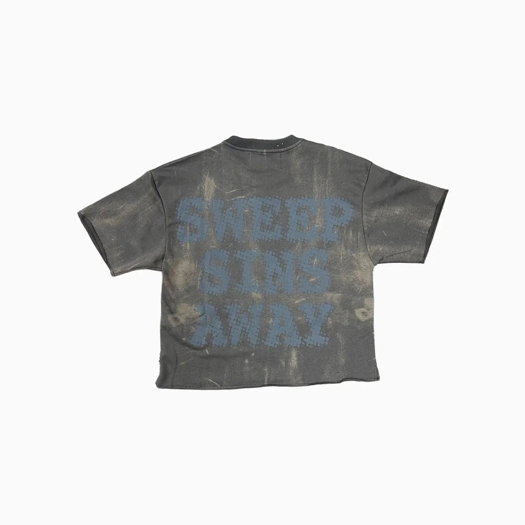 Men's Blow F Terry Cropped T-Shirt