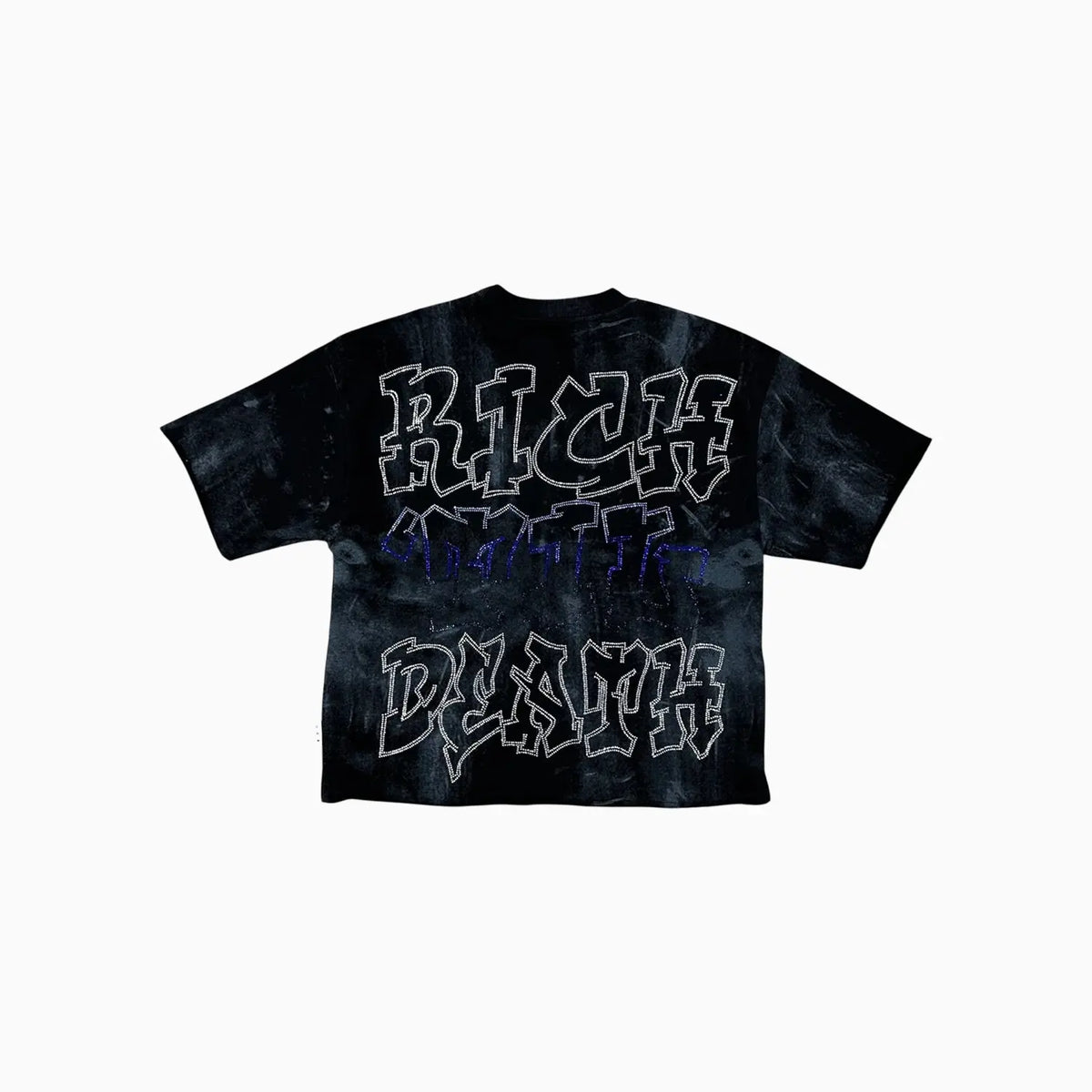 Men's Rich Til Death F Terry Cropped T-Shirt
