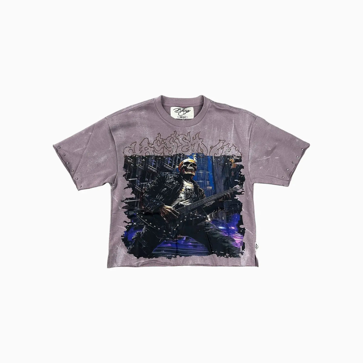 Men's Rock My World F Terry Cropped T-Shirt