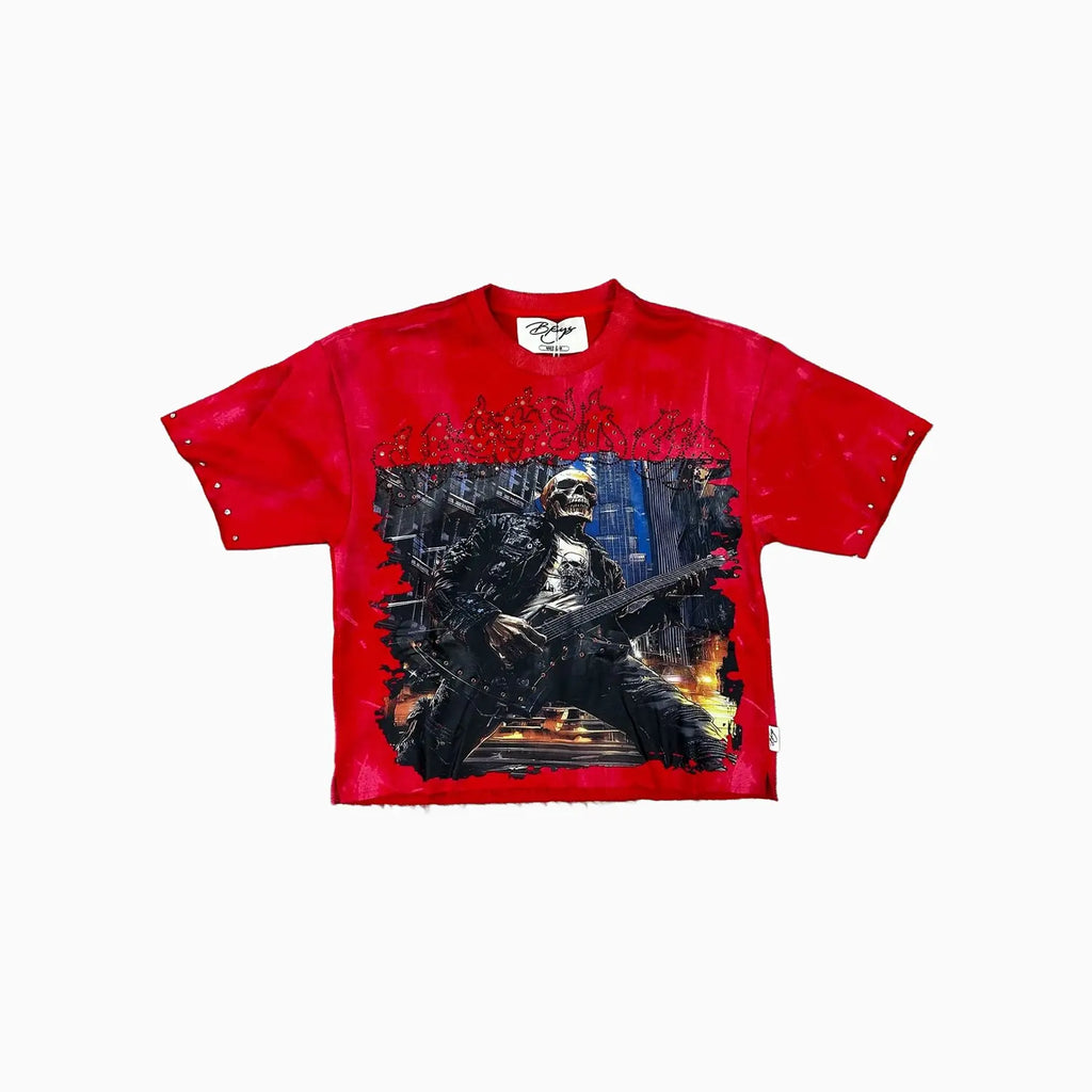 Men's Rock My World F Terry Cropped T-Shirt