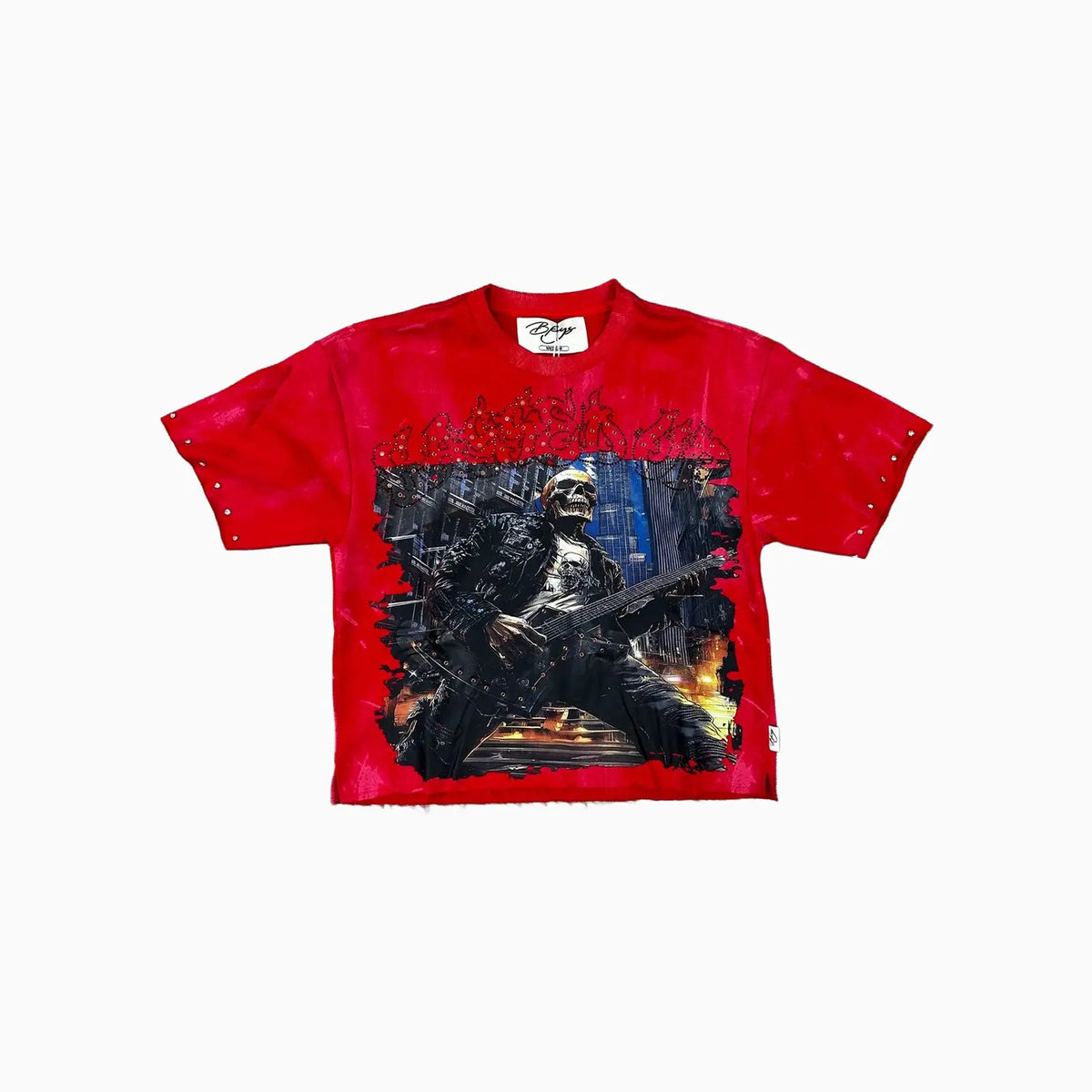 Men's Rock My World F Terry Cropped T-Shirt