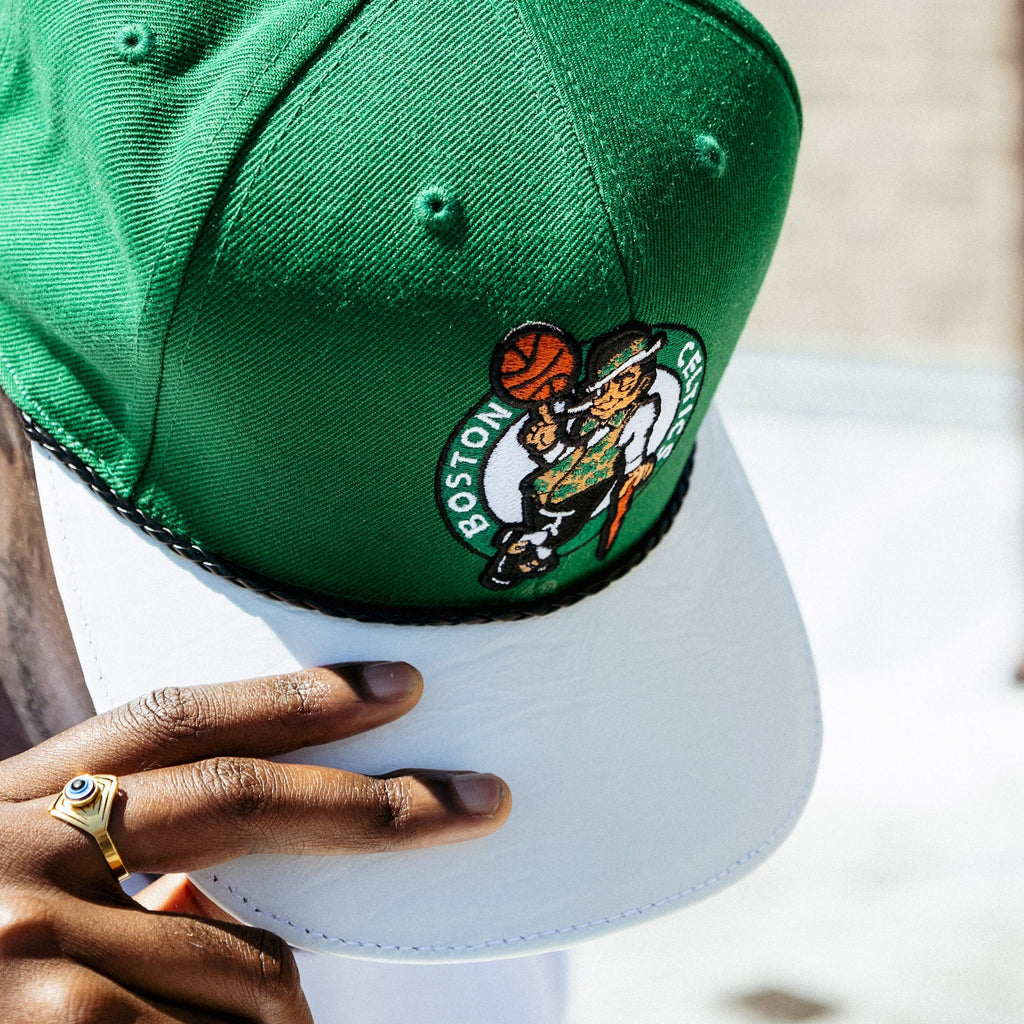 Breyer's Buck 50 Boston Celtics Hat With Leather Visor