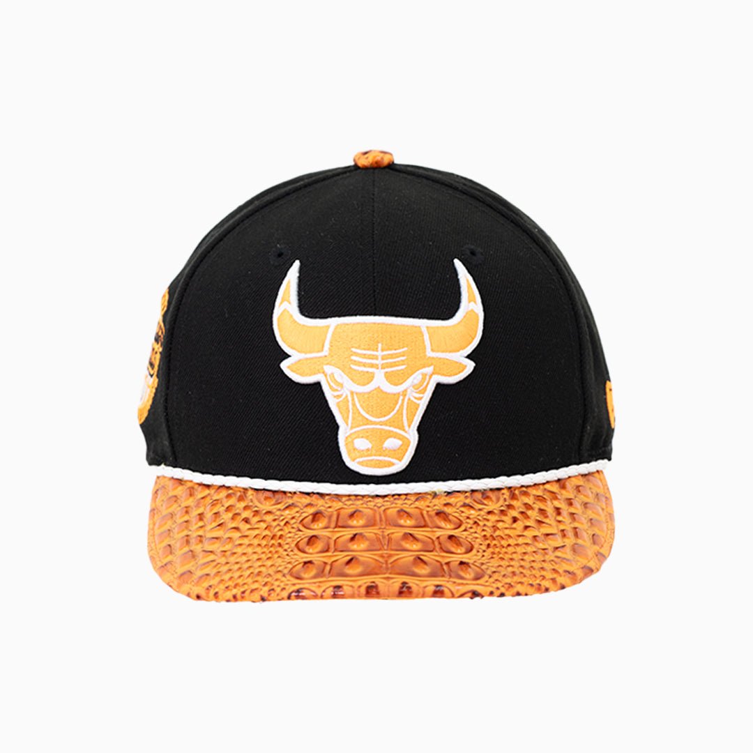 Breyer's Buck 50 Chicago Bulls Hat With Leather Visor