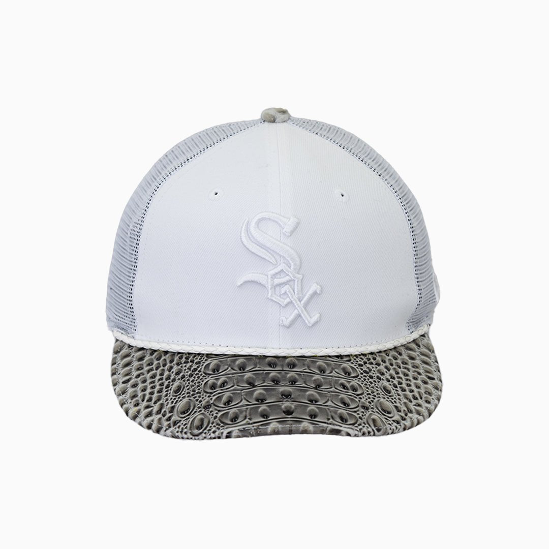 Breyer's Buck 50 Chicago White Sox Trucker Hat With Leather Visor