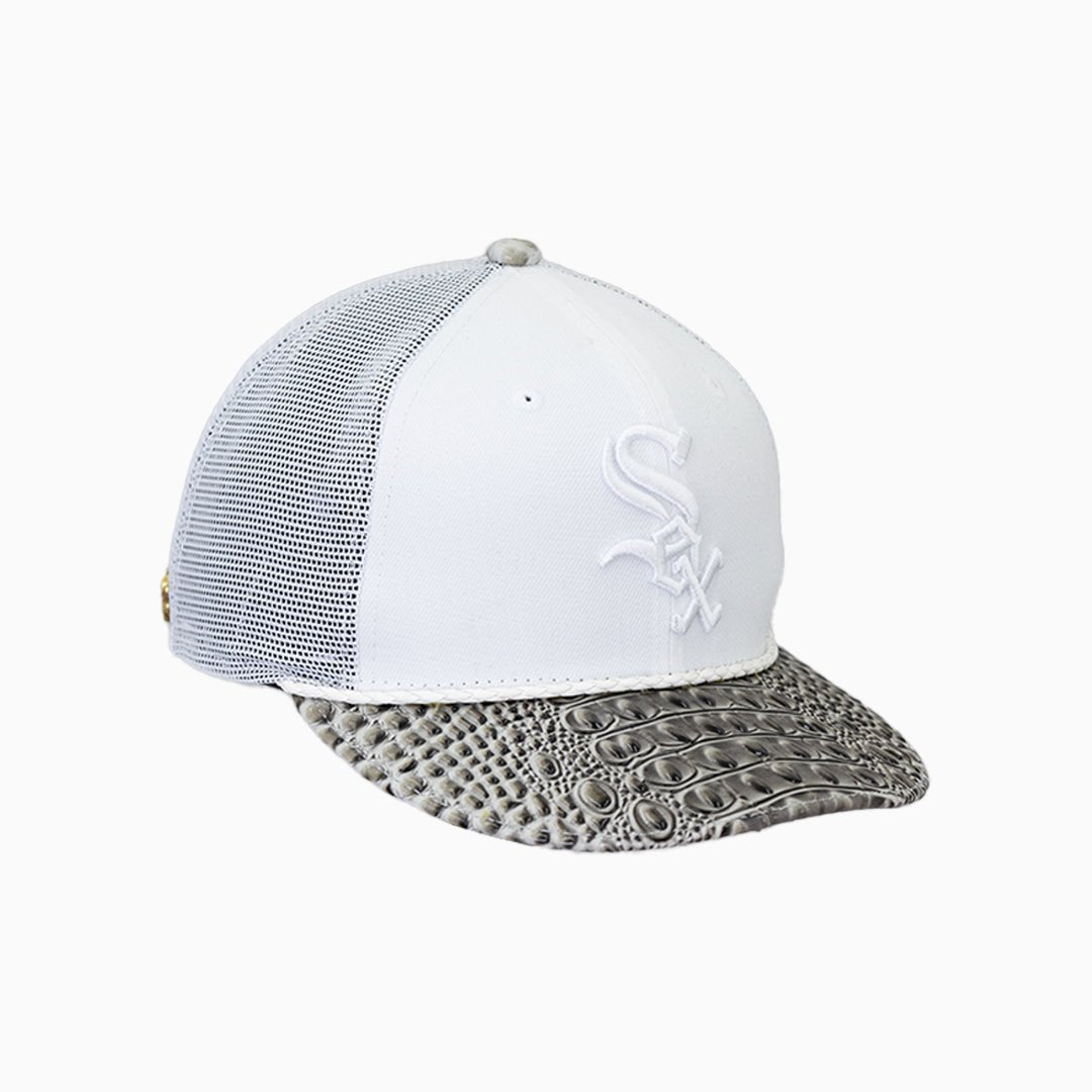 Breyer's Buck 50 Chicago White Sox Trucker Hat With Leather Visor
