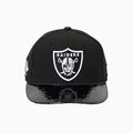 Casquette Breyer's Buck 50 Las Vegas Raiders avec visière en cuir