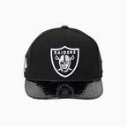 Casquette Breyer's Buck 50 Las Vegas Raiders avec visière en cuir