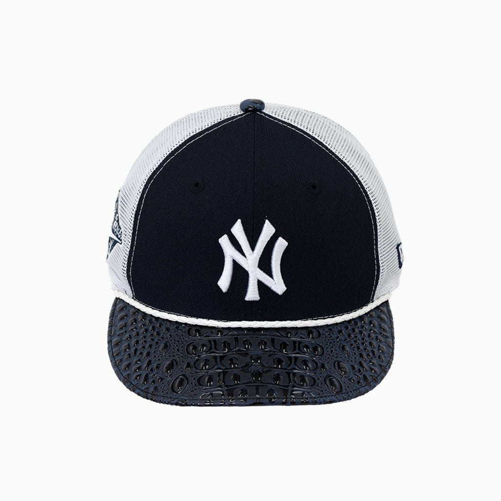 Casquette Trucker New York Yankees Buck 50 de Breyer avec visière en cuir