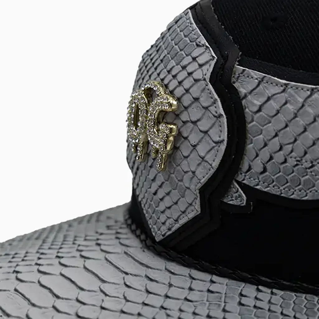 Chapeau en laine Buck 50 OG Breyer avec visière imitation peau de serpent