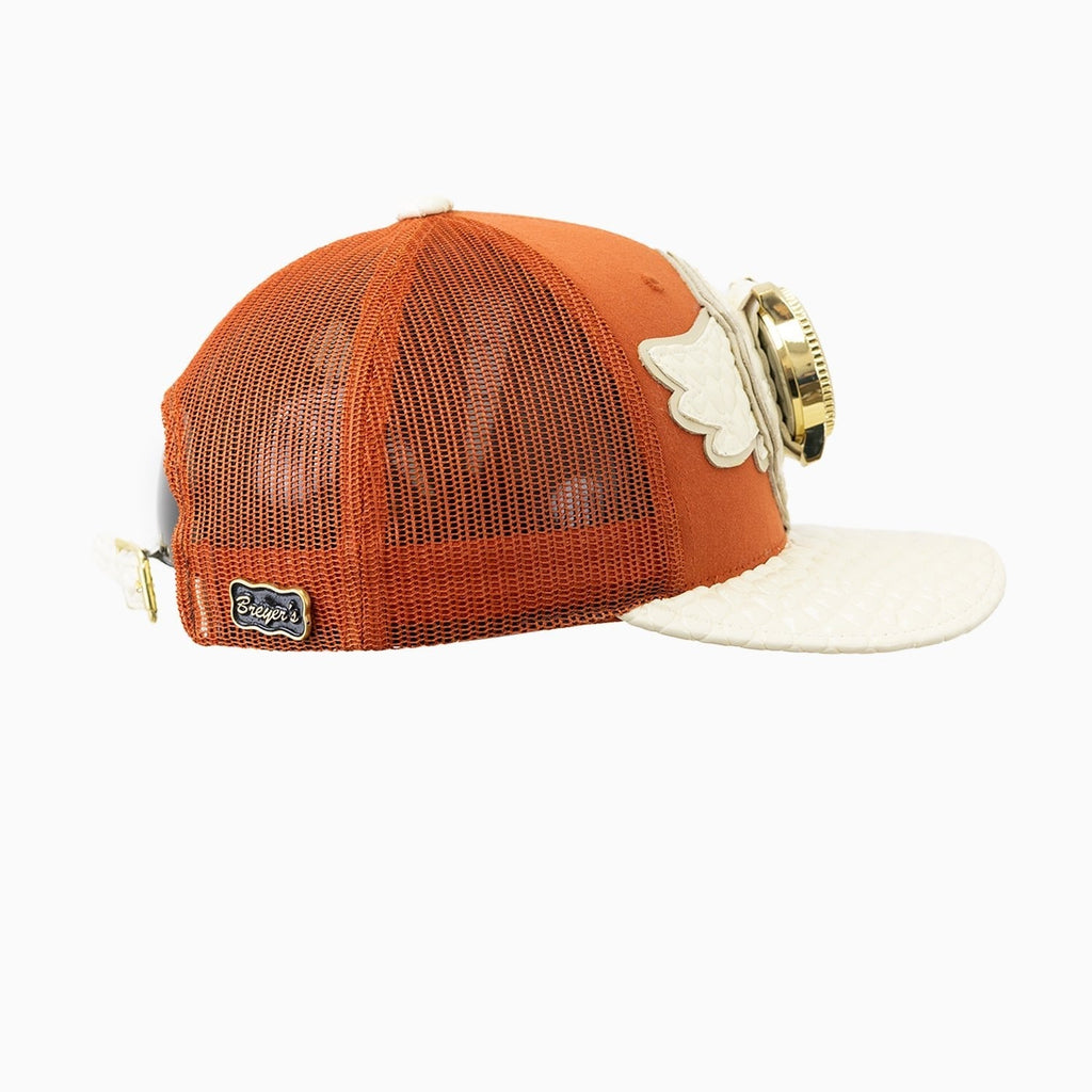 Casquette de routier en laine Buck 50 Breyer avec visière en cuir