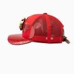 Gorra camionera de lana Buck 50 con visera de cuero Breyer