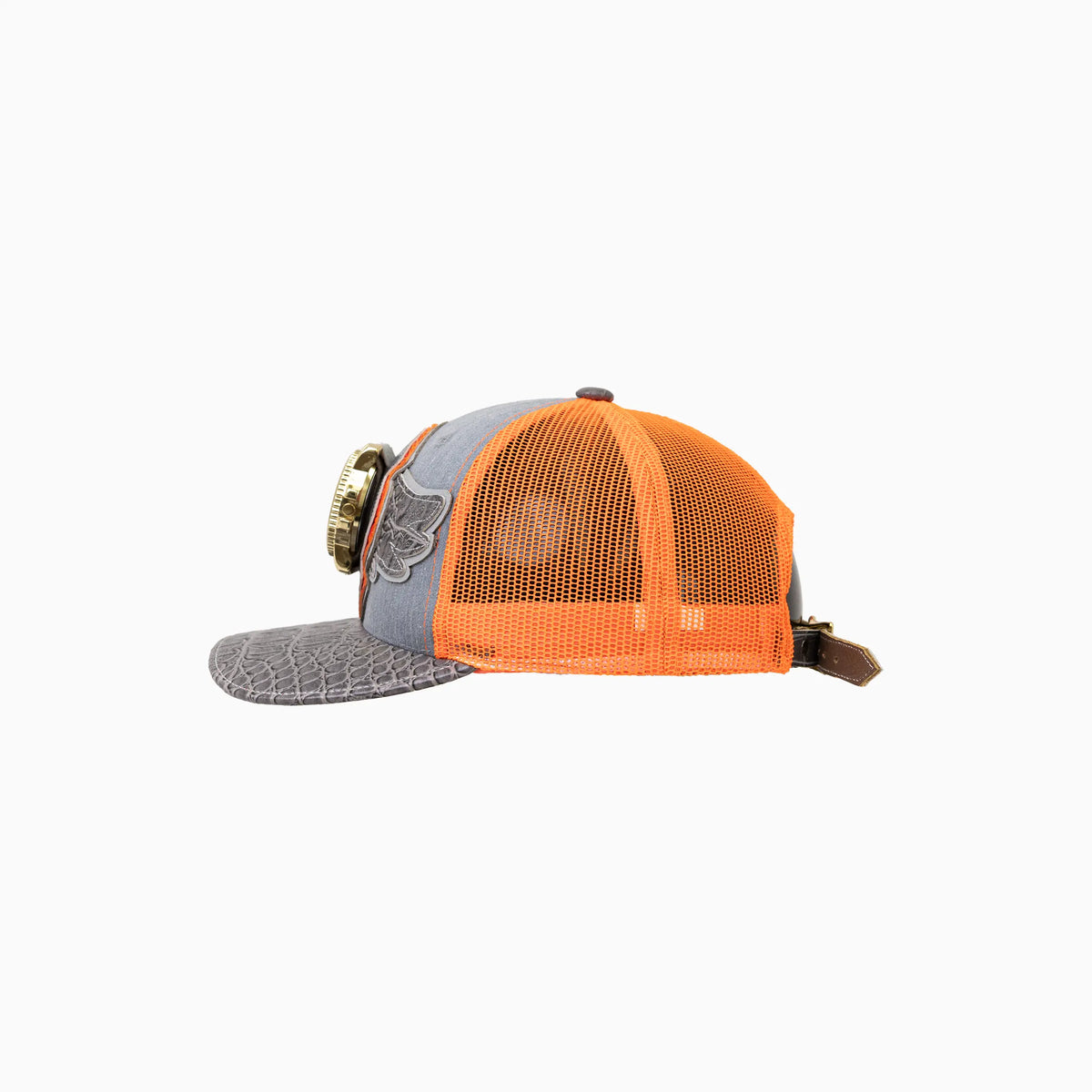 Casquette de routier en laine Buck 50 Breyer avec visière en cuir