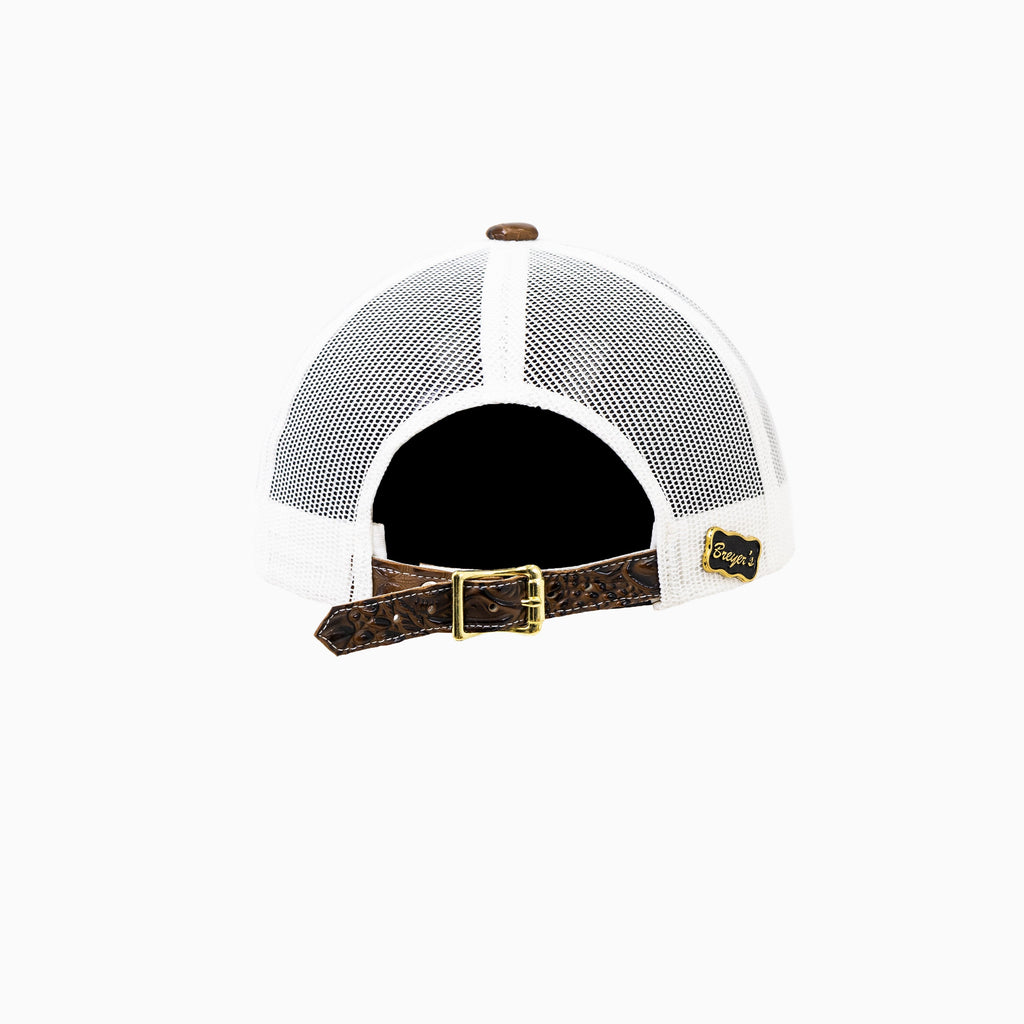 Casquette de routier en laine Buck 50 Breyer avec visière en cuir