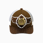 Casquette de routier en laine Buck 50 Breyer avec visière en cuir