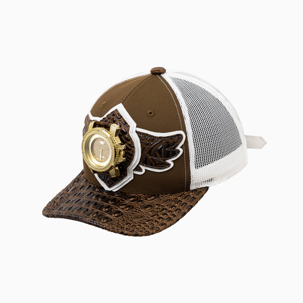 Casquette de routier en laine Buck 50 Breyer avec visière en cuir