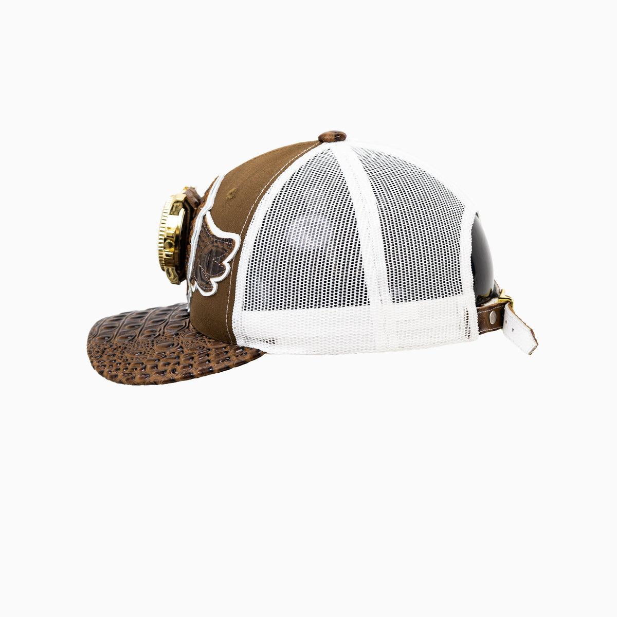 Casquette de routier en laine Buck 50 Breyer avec visière en cuir
