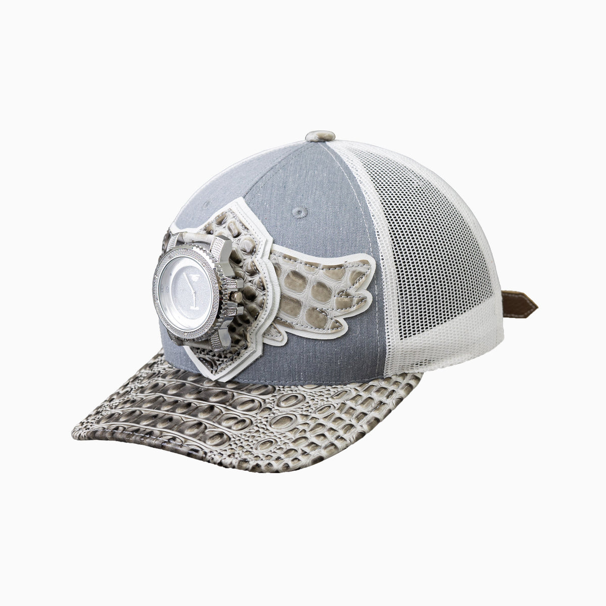 Gorra camionera de lana Buck 50 con visera de cuero Breyer