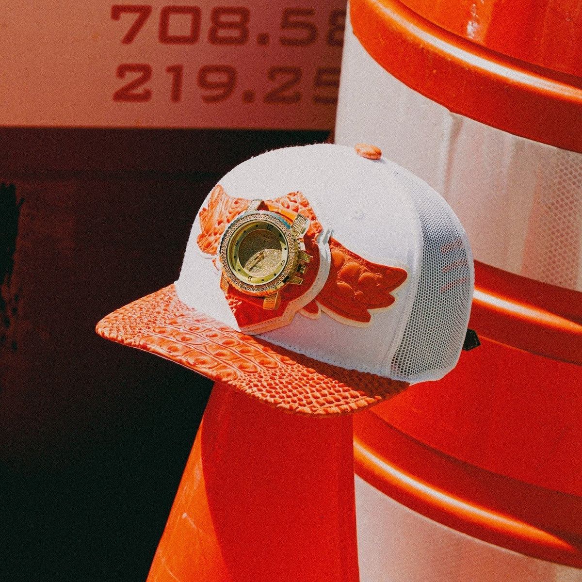 Gorra camionera de lana Buck 50 con visera de cuero Breyer