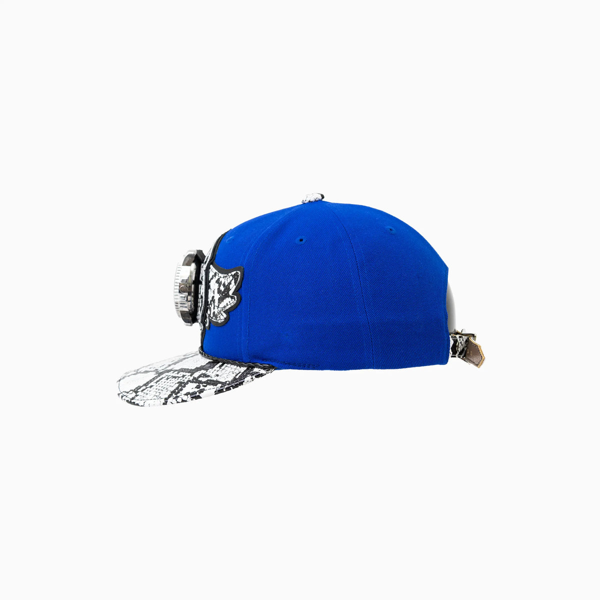 Gorro de lana Buck 50 de Breyer con visera de imitación de piel de serpiente