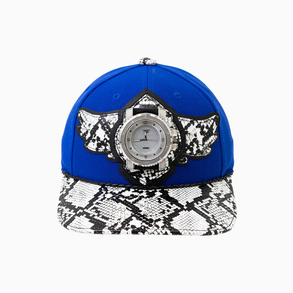 Gorro de lana Buck 50 de Breyer con visera de imitación de piel de serpiente