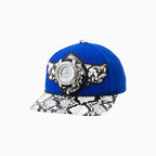 Gorro de lana Buck 50 de Breyer con visera de imitación de piel de serpiente