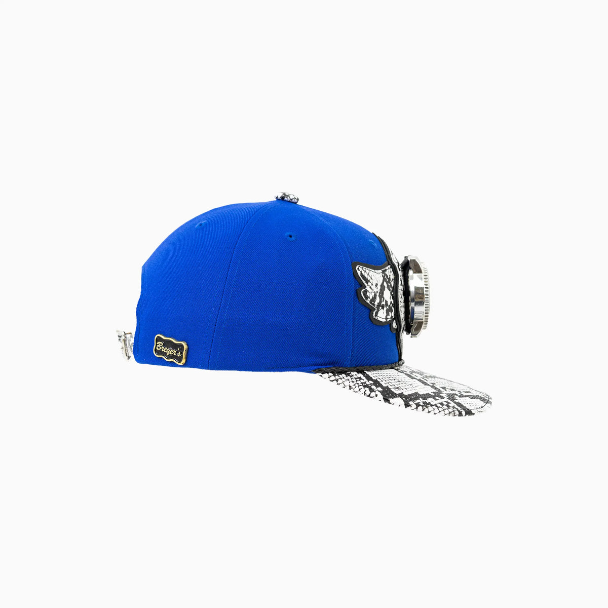 Gorro de lana Buck 50 de Breyer con visera de imitación de piel de serpiente