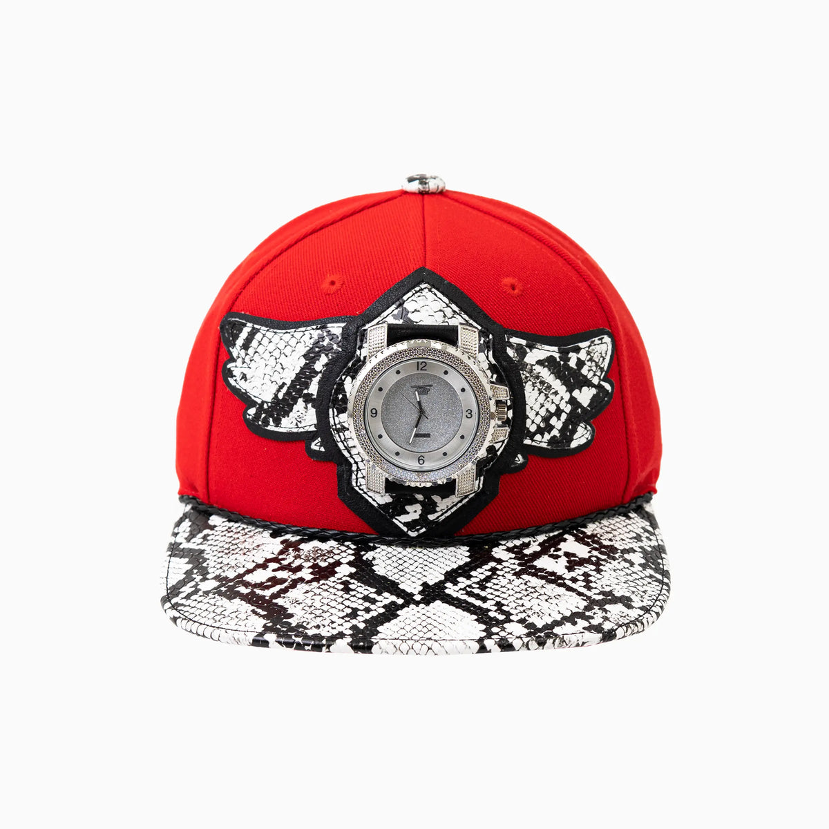 Gorro de lana Buck 50 de Breyer con visera de imitación de piel de serpiente