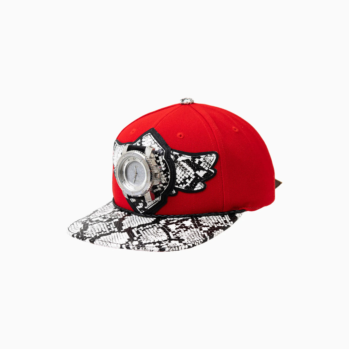 Gorro de lana Buck 50 de Breyer con visera de imitación de piel de serpiente