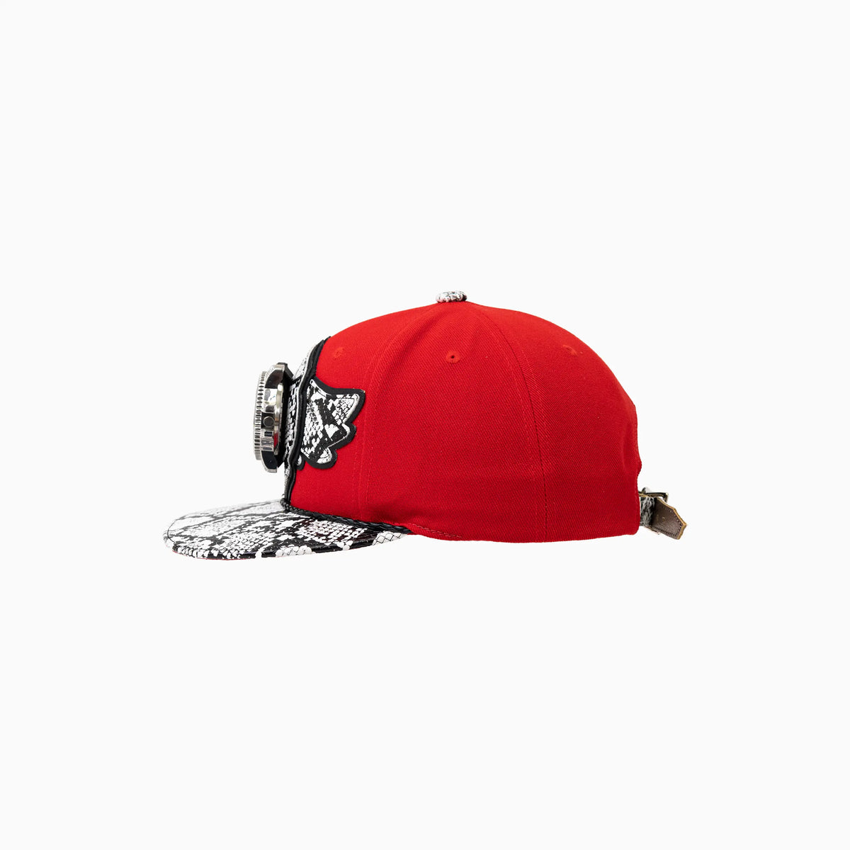 Gorro de lana Buck 50 de Breyer con visera de imitación de piel de serpiente