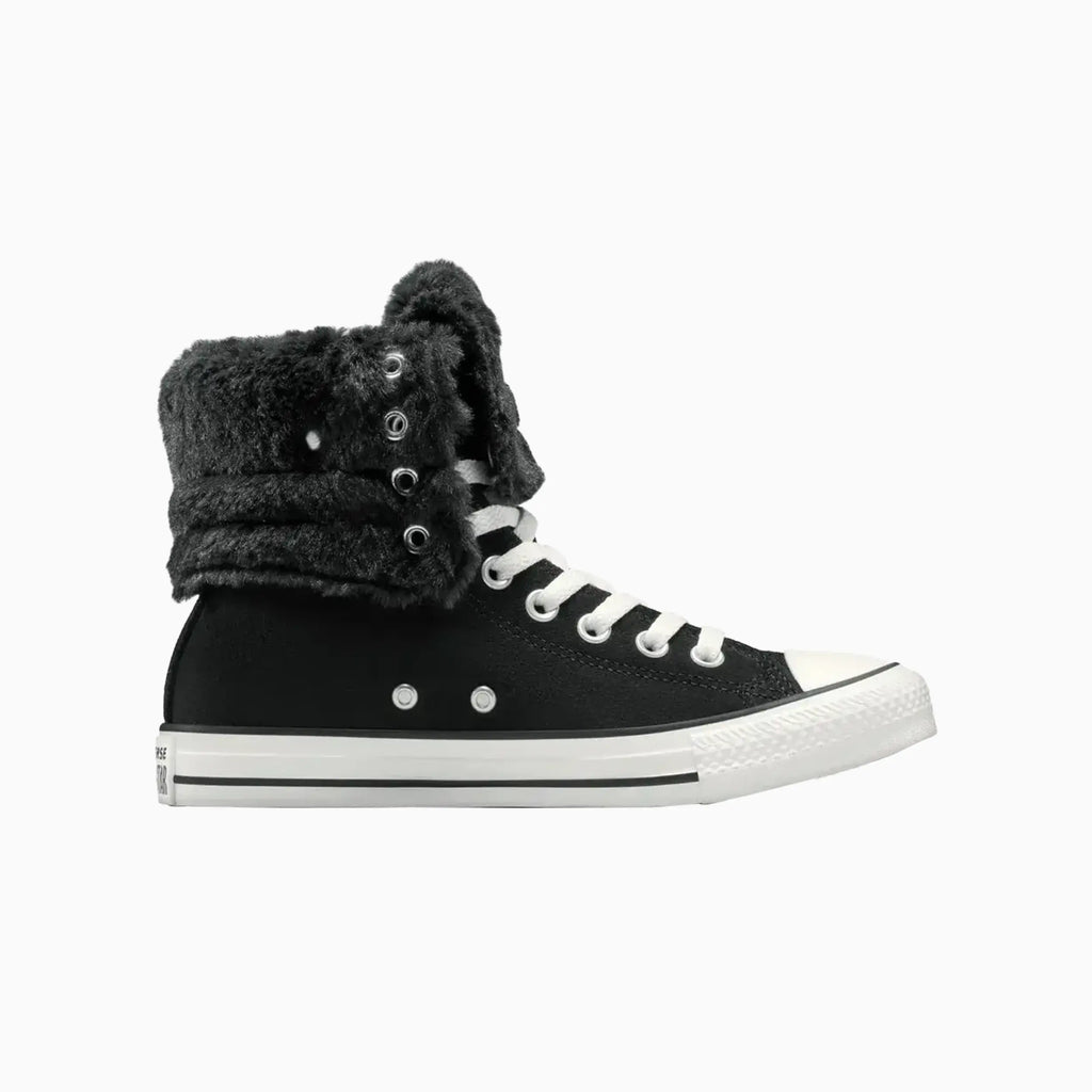 Women's All Star Fold Over Hi Faux Fur