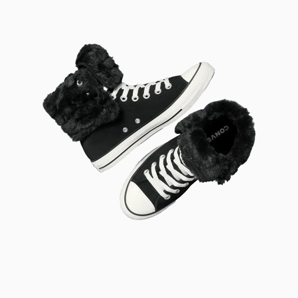 Women's All Star Fold Over Hi Faux Fur