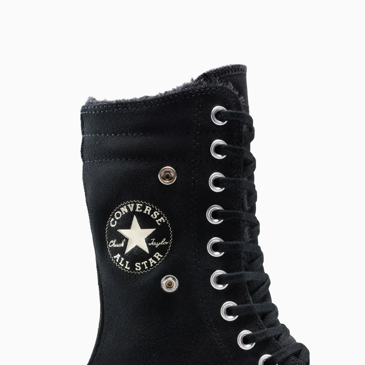 Women's All Star Fold Over Lift X-Hi Faux Fur
