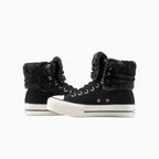 Women's All Star Fold Over Lift X-Hi Faux Fur