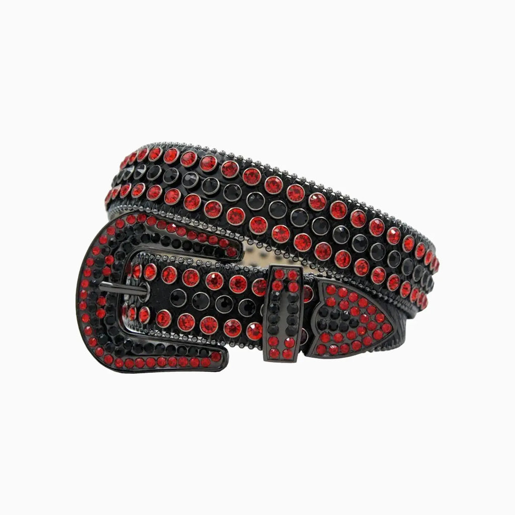 DNA Premium 'Red Reign' Rhinestone Belt