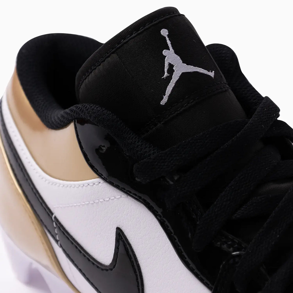 Men's Jordan 1 Low TD Football Cleat 'Metallic Gold Black'