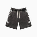 Shorts délavés anthracite Courtside pour homme