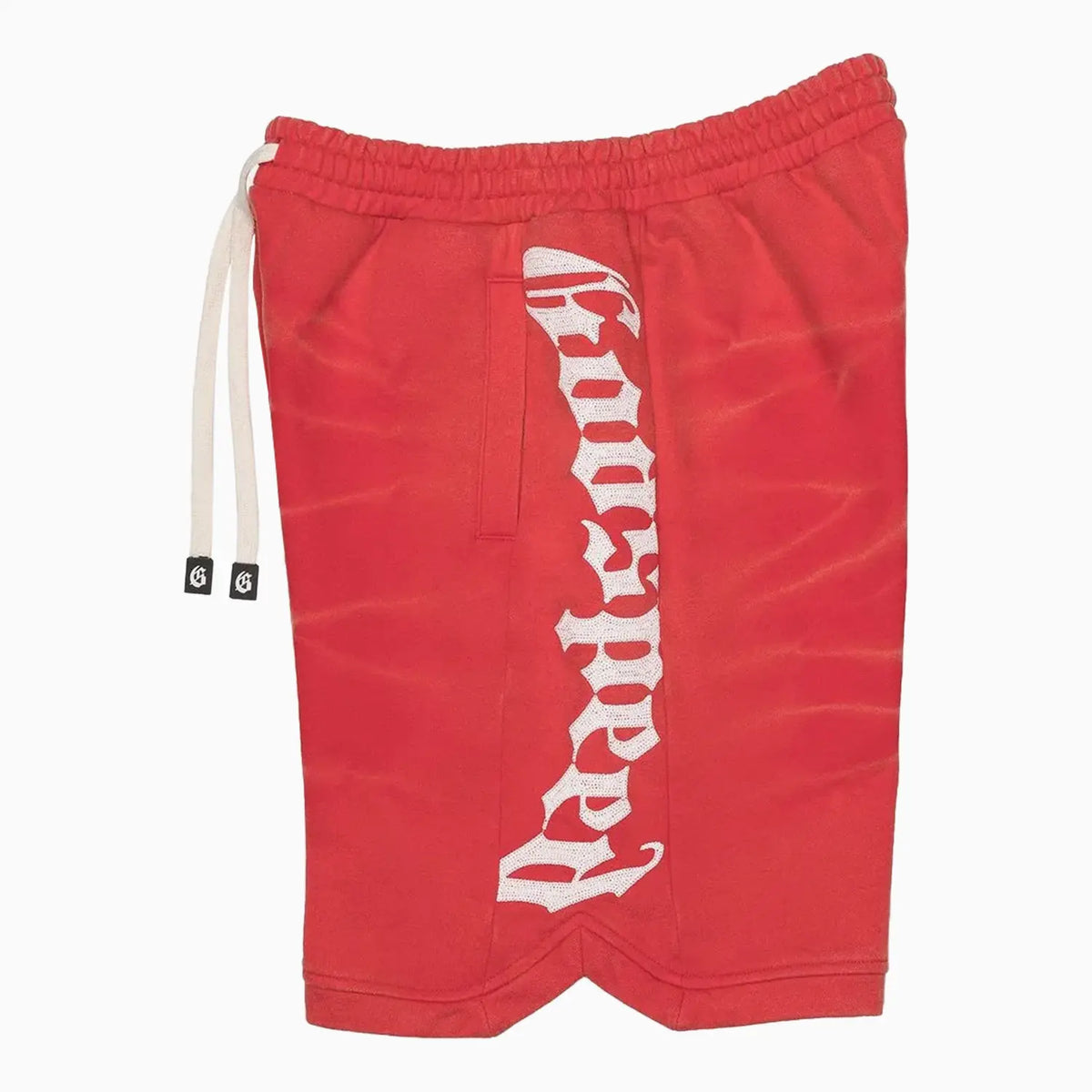 Pantalones cortos tie-dye rojos Courtside para hombre