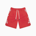 Short tie-dye rouge pour homme