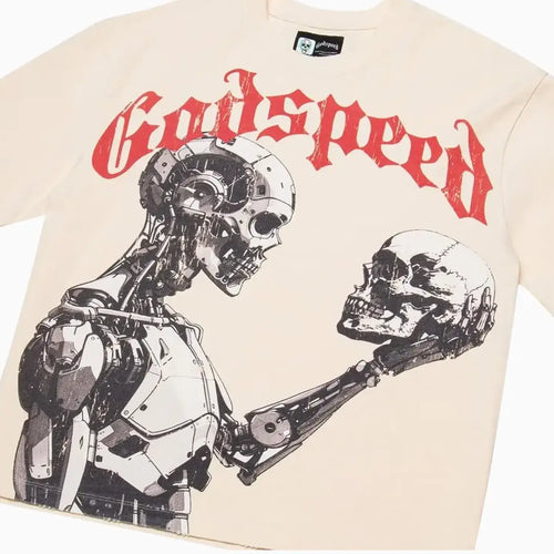 T-Shirt Homme à Manches Courtes "Humanité VS IA"