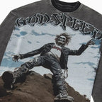 Sweat-shirt thermique délavé Rocker pour homme