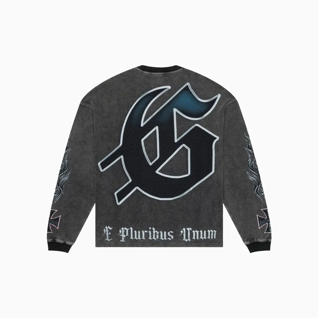 Sweat-shirt thermique délavé Rocker pour homme