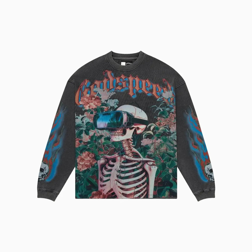 Sweat-shirt homme à manches longues Vision Flowers