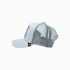 Gorra Trucker Gris Claro con Lobo de Luna Llena