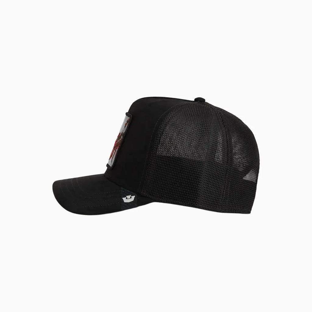 Black Out Scorpion Trucker Hat