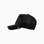 Casquette de camionneur en similicuir (effet peau de mouton)