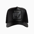 Casquette de camionneur en similicuir (effet peau de mouton)