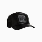 Casquette de camionneur en similicuir (effet peau de mouton)