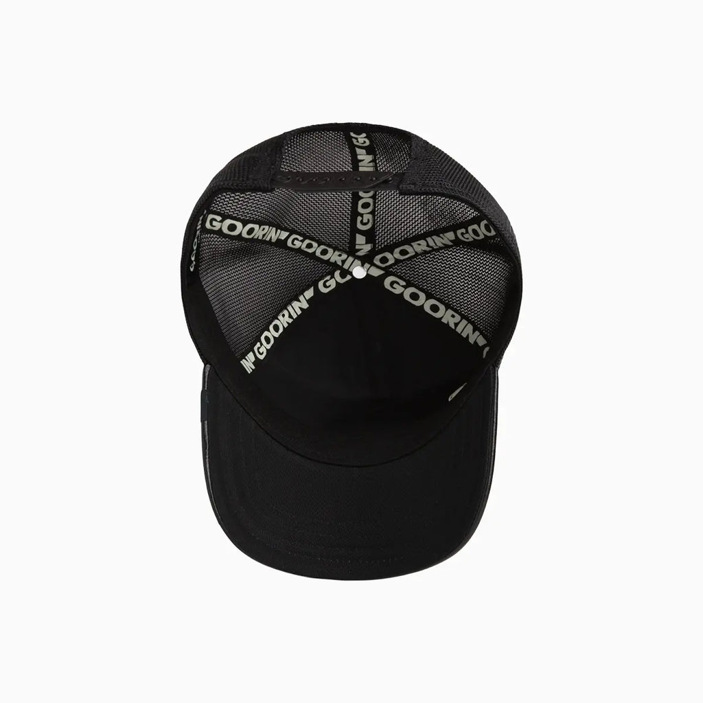 Casquette de camionneur en similicuir (effet peau de mouton)