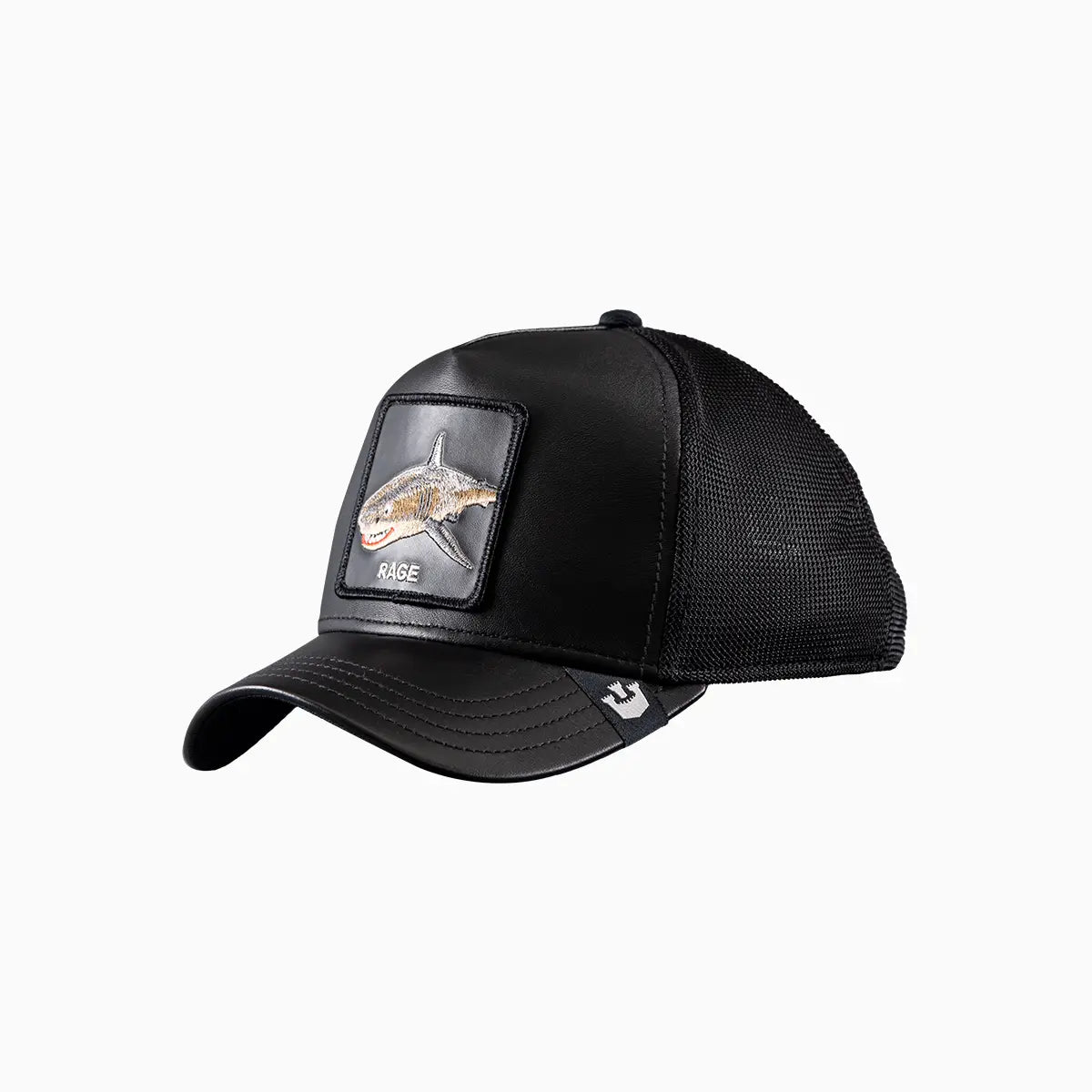 RAGE Leather Shark Trucker Hat